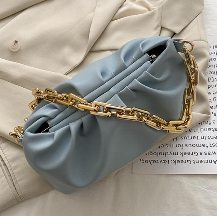 

2020 new brand fashion luxurys designers bags saddle women handbag Trend Leather Crossbody Bags Womens handbags purses Chain Shoulder bag, Color 1