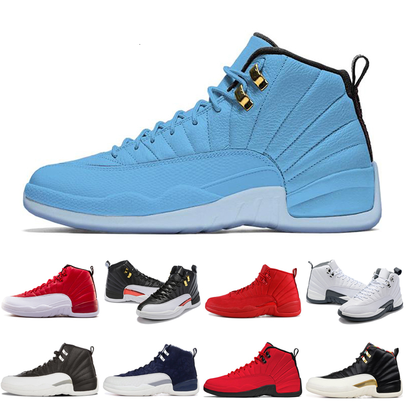 

FIBA 12 12s Outdoor shoes for Men Reverse Taxi College Navy Dark Grey Univ Mens Sports Shoes Sneakers Trainers size US 7-13, Game royal
