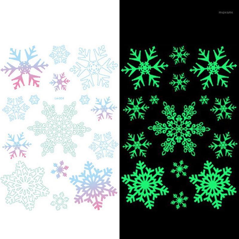 

Christmas Luminous Tattoo Stickers Snowflake Elk Merry Christmas Decorations for Home Navidad 2020 Xmas Gift New Year 2021 Noel1