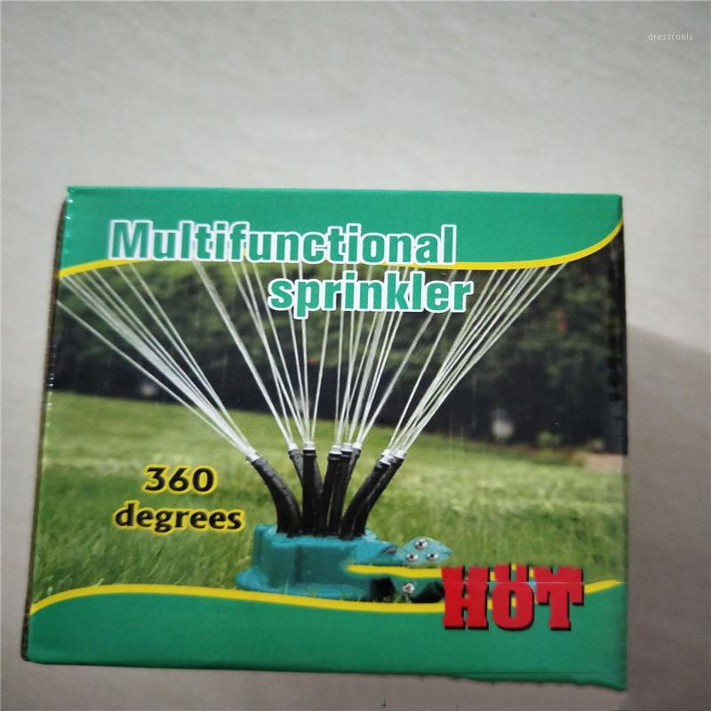 

360 Degree Rotating Sprinkler Automatic Multi-Head Water Sprinkler Garden Watering for Garden Irrigation Roof Cooling1, Green