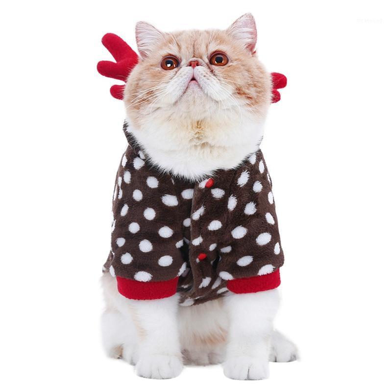 

Winter Warm Fleece Pet Clothes Dog Clothes for Small Dogs Cat Dog Costume Jumpsuit Puppy Coat Jacket Pet Christmas Elk Dress Up1
