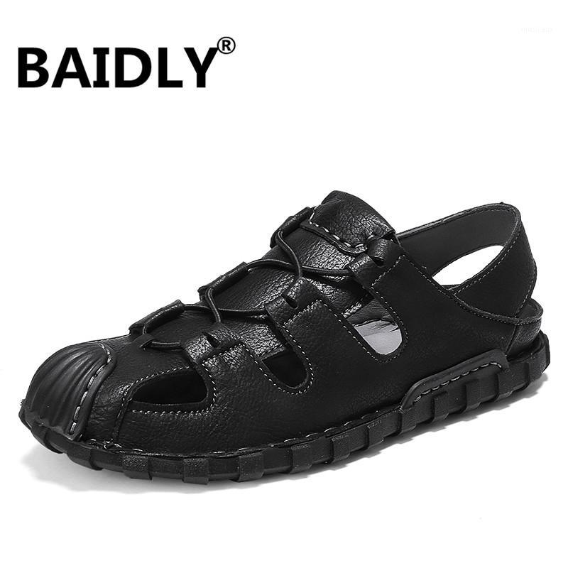 

Men Sandals Summer Shoes Breathable Slippers Men Outdoor Beach Casual Shoes Fashion Male Sandals Water Sandalia Masculina1, Black