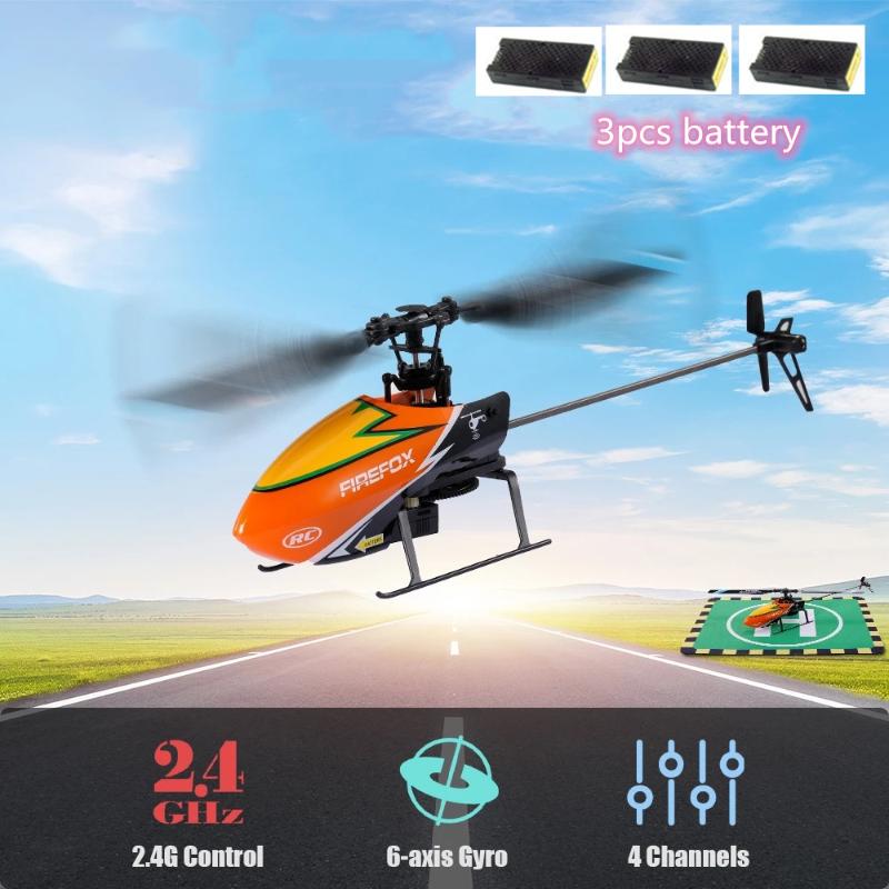 

2.4G 4CH Mini Aileronless Helicopter With 6-axis Gyro RC Helicopter Flybarless RTF Aircraft Long Time for Adult Kids Gifts