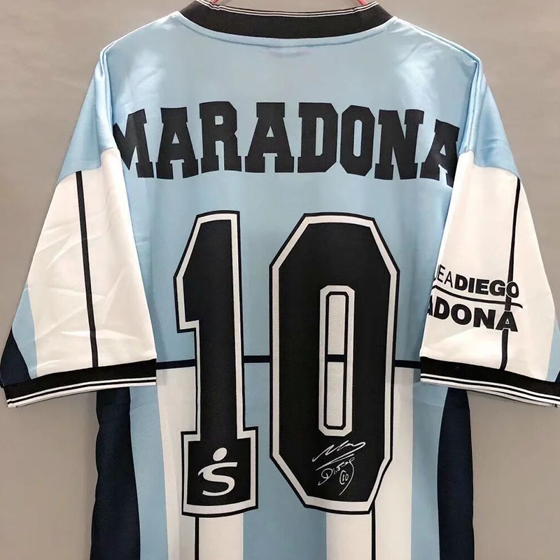 

maradona Argentina jersey Retro 2001 soccer jersey collection maillot Maradona football shirt In stock, Black;yellow