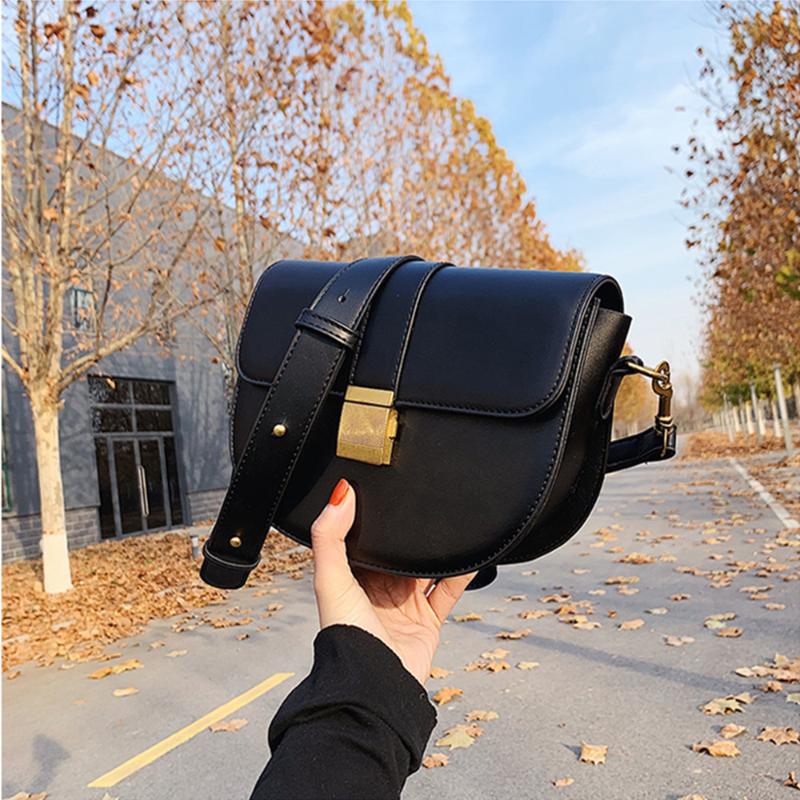 

Shoulder Bag For Women Designer 2021 Fashion Black Leather Crossbody Bag Small Trend Travel Purs And Handbag Sac