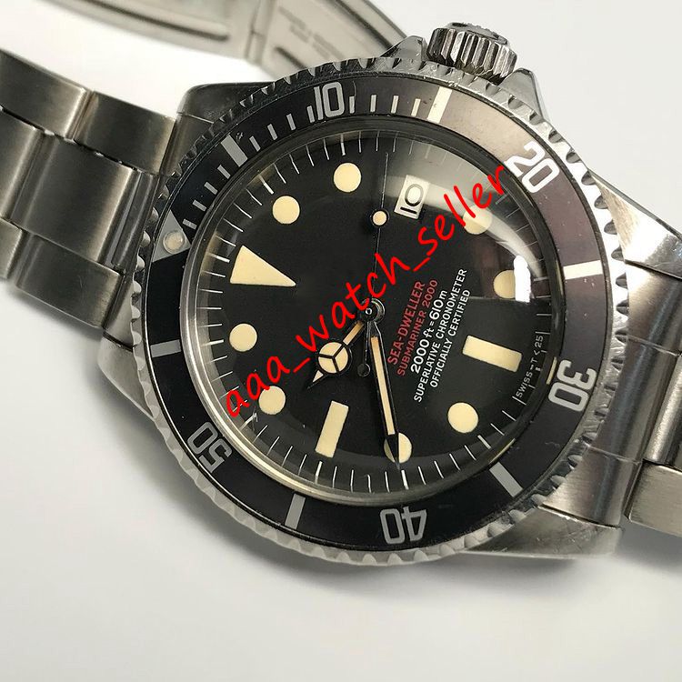 

4 Styles BP Factory Vintage mens luxury watches SD 1665 single Double red rail Maxi dial automatic 2813 movement classical wristwatches, Slivery;brown