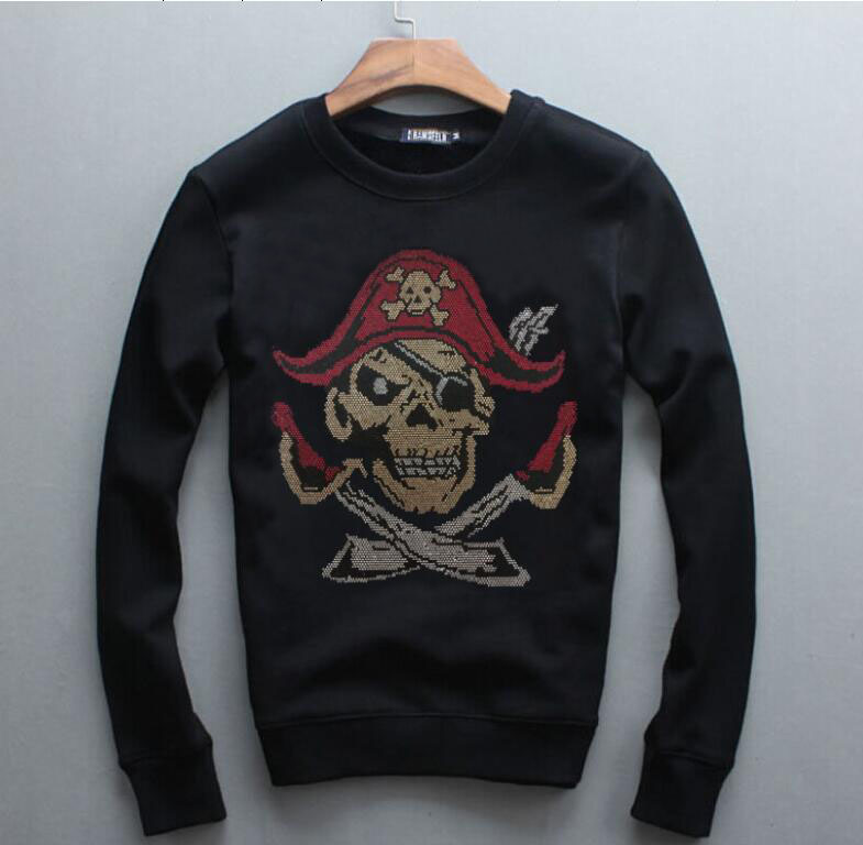 

Men's 2020 New Brand of Long Sleeve Strass Stone Diamond Outer Male Wear Style Hot Drill-style Hoodies 4q42, The shown