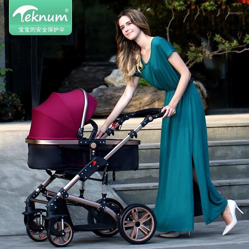 

Baby Stroller High Landscape Stroller Baby Can Sit and Lie Two-Way Absorber Folding BB Lightweight Trolley1