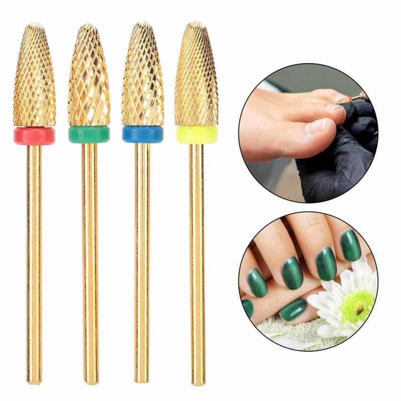 

4pcs Nail Drill Bit Electric Nail Milling Cutter Pedicure Polishing Grinding Head Tungsten Alloy Manicure Machine Accessory