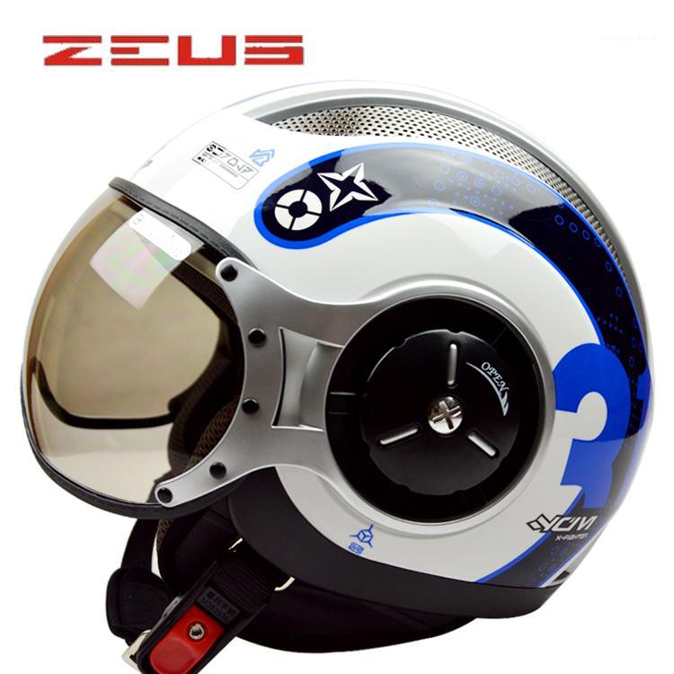 

Style Chopper Pilot Motorcycle helmet Capacetes Motociclismo 218Z Cascos Para Moto Casque Motorhelm Open Face Helmets1, 12