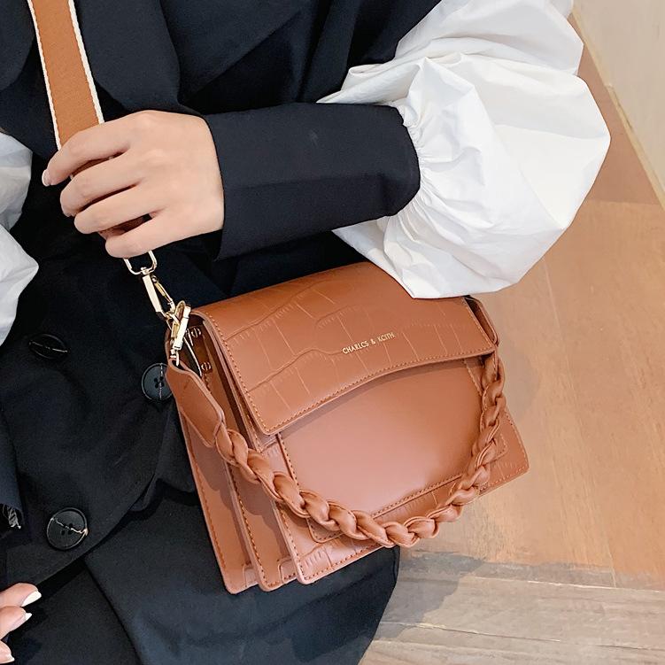 

Stone Pattern women Shoulder bags Brand Designer Braided strap ladies Handbag 2021 new PU Leather female Crossbody Bags white, Black