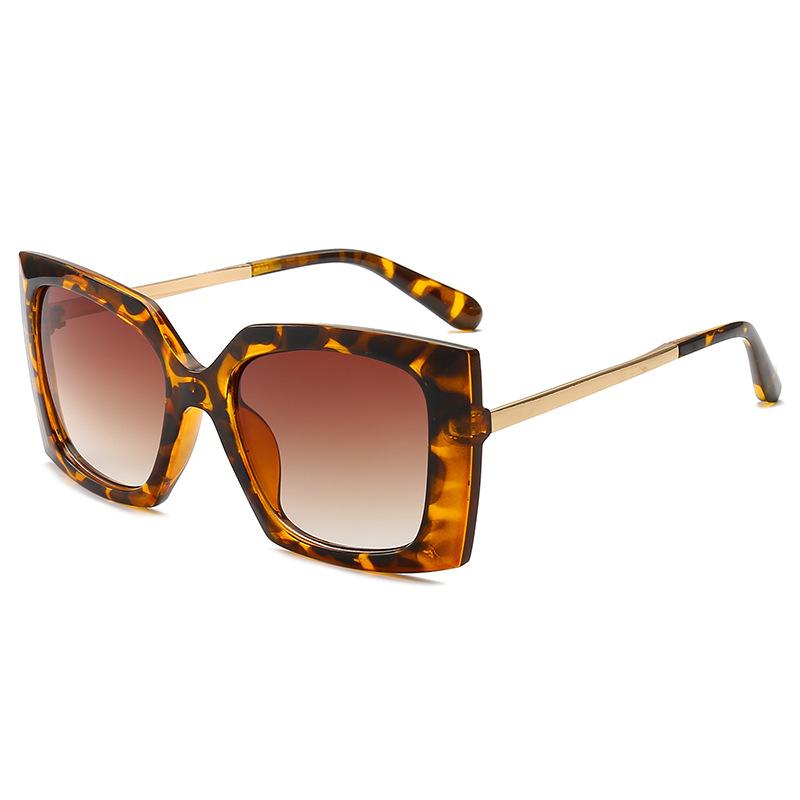 

Rectangle Women Sunglasses Ocean Lens Sun Glasses for Woman Fashion Personality Leopard Color Driving Full Rim UV400 Oculos