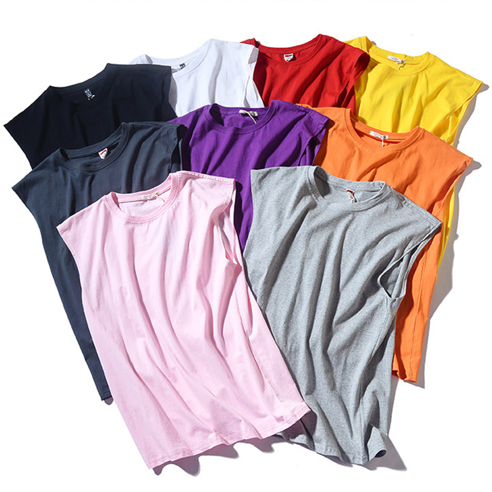 

Men Solid Color Tank Tops Summer Brand Men's Casua Comfortable O-Neck Simple Wild Cotton Sleeveless Tank Male, Darkgrey