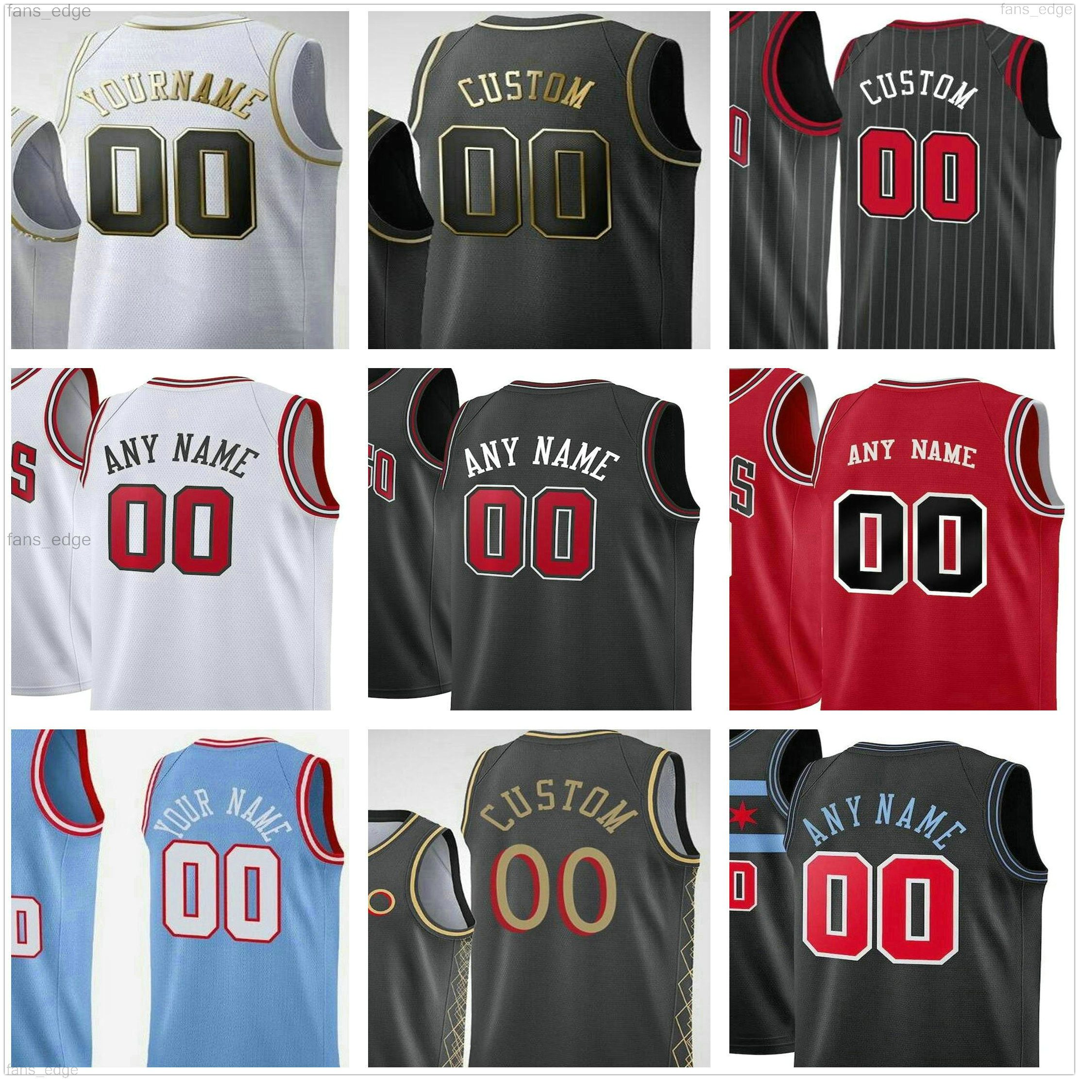 

Custom Screen Printed Basketball Jersey Zach 8 LaVine Markkanen Coby 0 White Wendell 34 Carter Jr Patrick 9 Williams Men Women Kids Youth, As picture