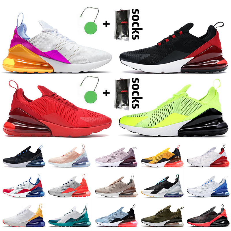 

Top Quality 270s 27c Women Mens Running Shoes EASTER VIBES LANDS Bred Triple White Black Red Volt Barely Rose Sports Trainers Sneakers, #17 grape 36-45