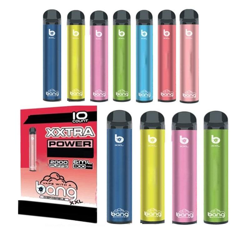

2020 Newest Bang XXL Disposable Vape 2000Puffs Flat Vapor Pen Bang xl vape Battery Upgrade Empty Pods posh plus breeze vape