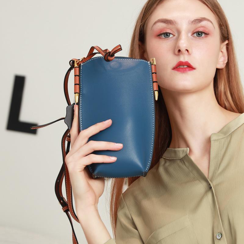 

Ladies Phone Bag Soft Leather Crossbody High Quality Retro Mini Fashion High Quality Shoulder Bag 2021 New Simple Design Stock, Black