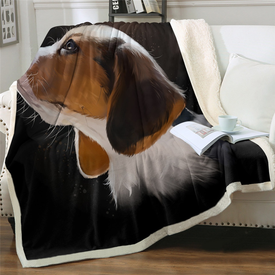 

CLOOCL Animal Pet Dog Beagles 3D Print Harajuku Air Conditioning Blanket Sofa Teens Bedding Throw Blankets Plush Quilt