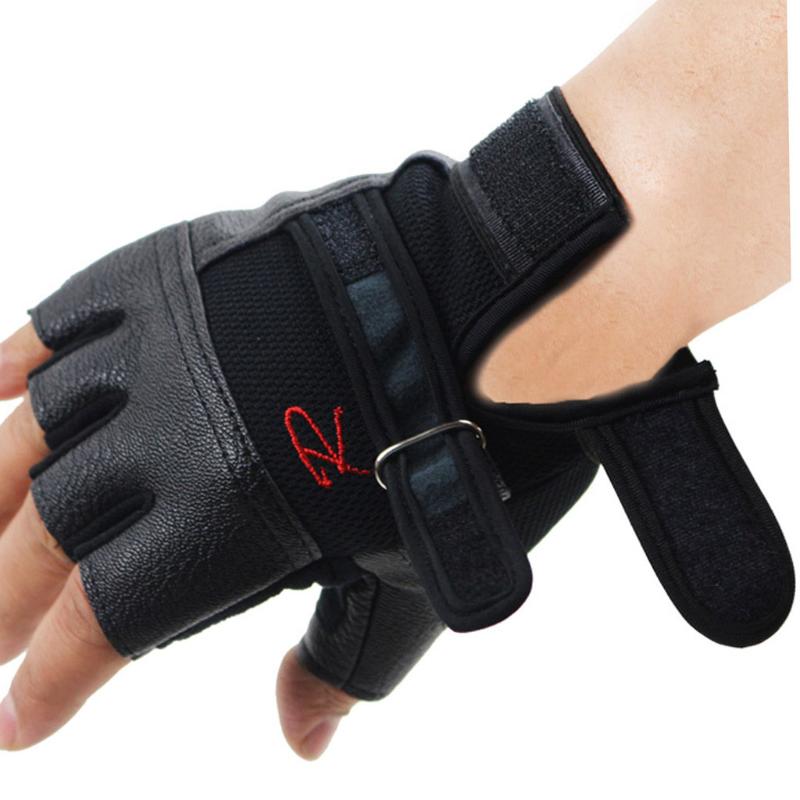 

Men Women Gym Gloves Weight Lifting Bodybuilding Weight Lifting Gloves Fitness Training With Lengthen Wrist Straps
