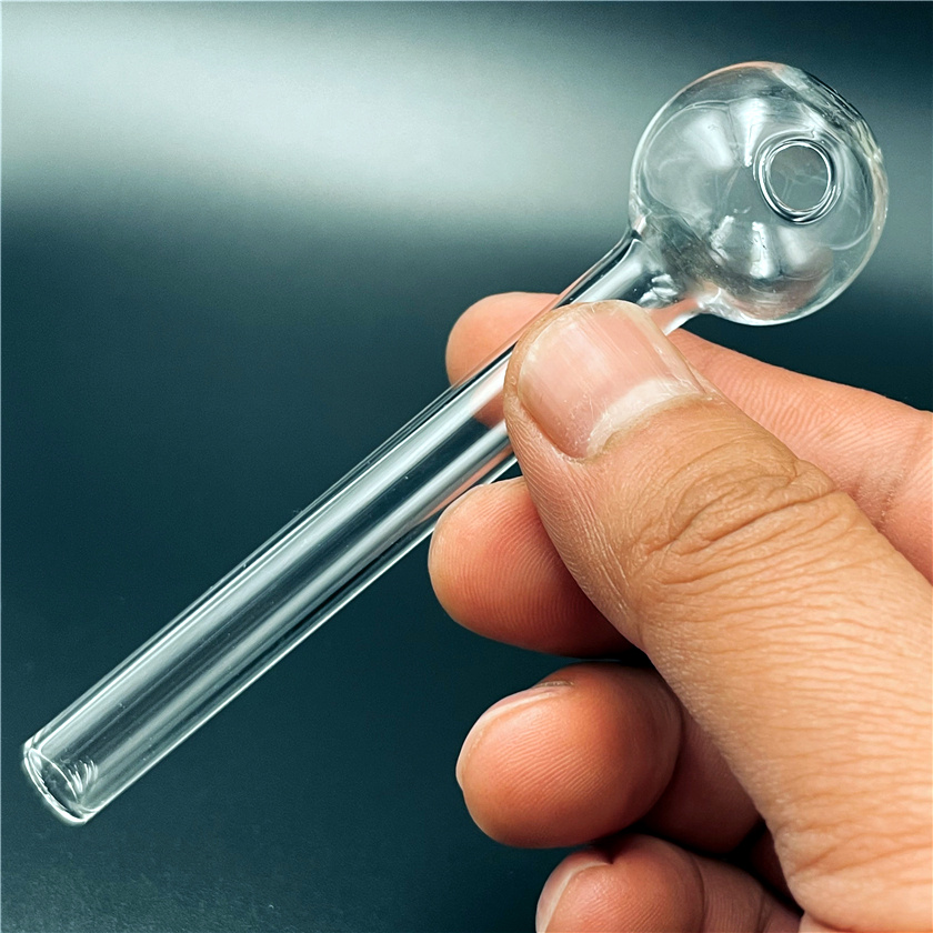 

Hookahs Lowest Price Pyrex Glass Oil Burner Clear Great Tube Nail Pipe 10cm 12cm Smoking Accessories