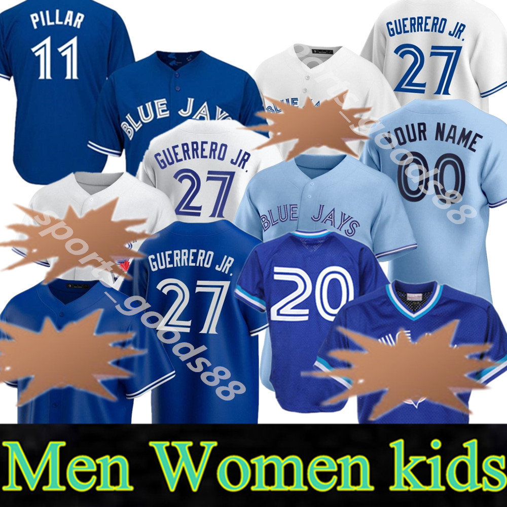 

custom Toronto 2020 Blue Jays Jersey Bo Bichette Vladimir Guerrero Jr. Cavan Biggio Hyun-Jin Ryu Yamaguchi Randal Grichuk Drury Hernandez, Colour 9