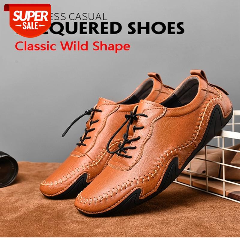

New Fashion Casual Shoes Loafers Quality Leather Men's Shoes Men Flats Moccasins Comfortable Driving Big Size 38-46 #J50k
