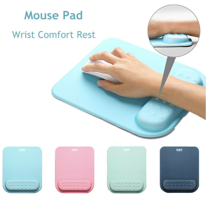 

Computer Desktop Laptop Mouse Pad With Cushion Wrist Rest Support mouse mat