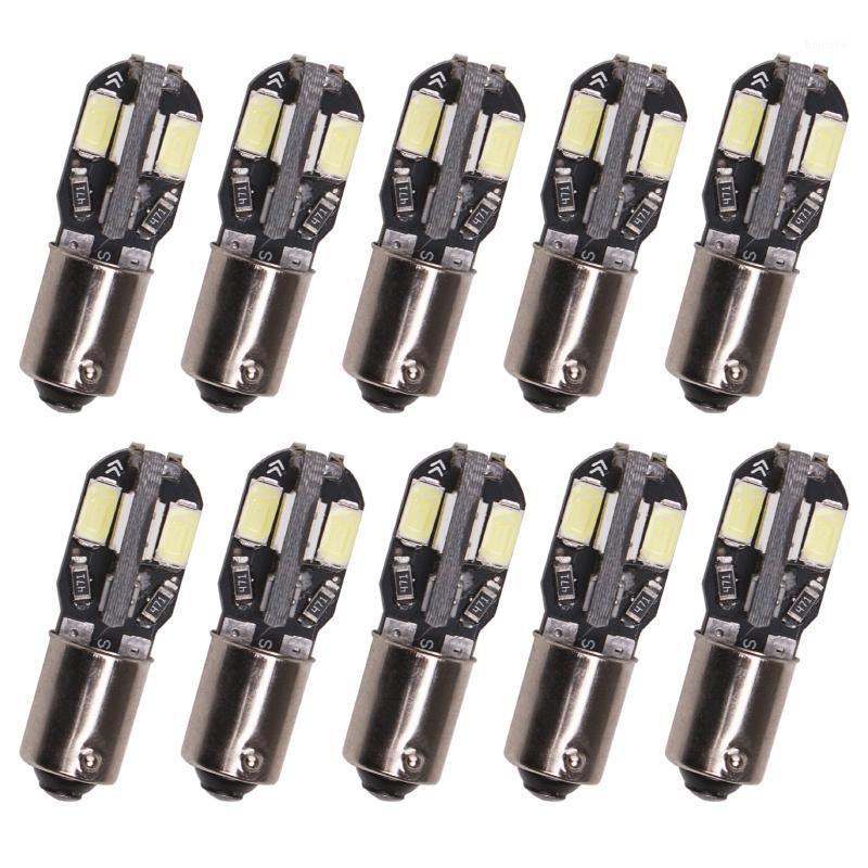 

100PCScar BA9S 8LED SMD auto 5630 5000k white for Clearance Lights parking Light reading light dome Lamp license plate1, As pic