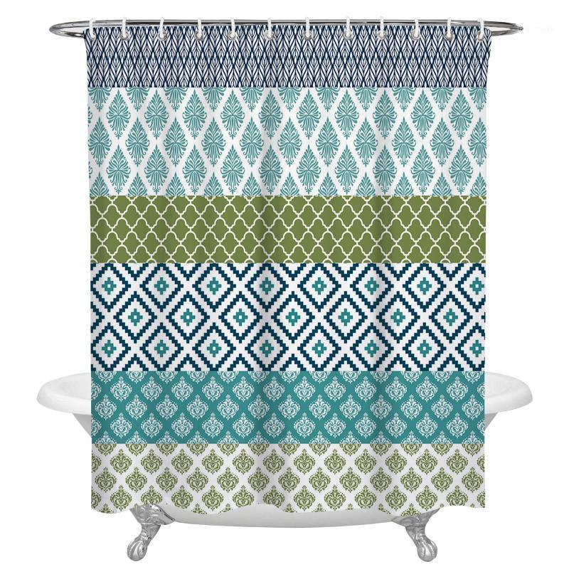 

Geometric Pattern Print Shower Curtains Waterproof Bathroom Accessories Polyester Fabric Shower Curtain Home Decor1