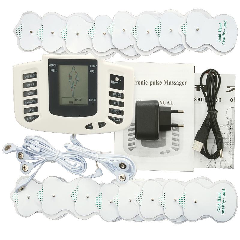 

Tens ems massager electro stimulation muscle stimulator electrostimulator fisioterapia physiotherapy machine 16 pads
