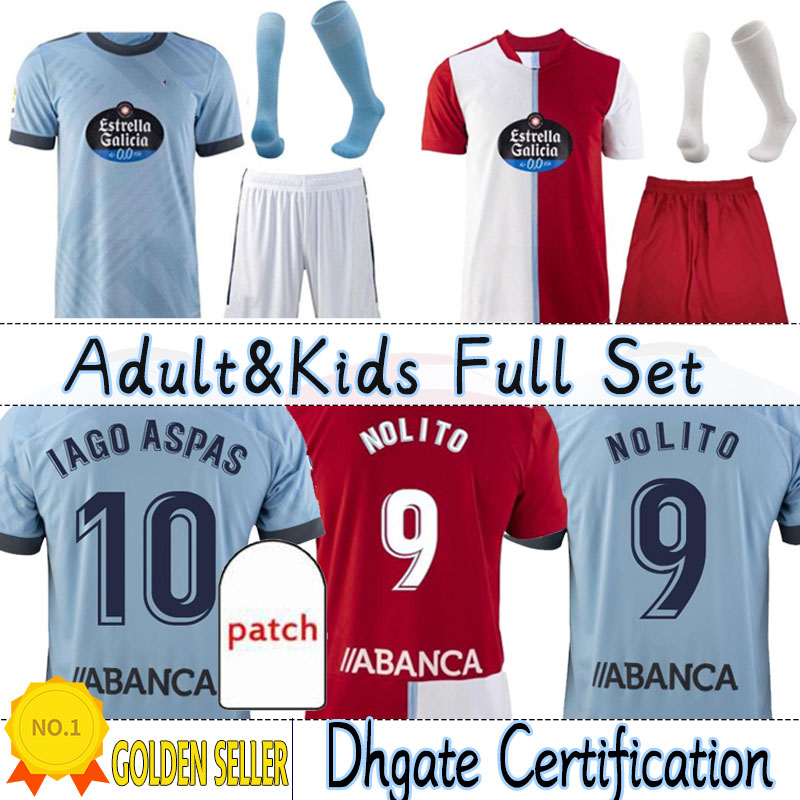 

21 22 Celta de Vigo soccer jerseys IAGO ASPAS 2021 2022 away camiseta de fútbol NOLITO F.BELTRAN HUGO MALLO SOLARI S. MINA Brais Méndez home men kids kit football shirt sock