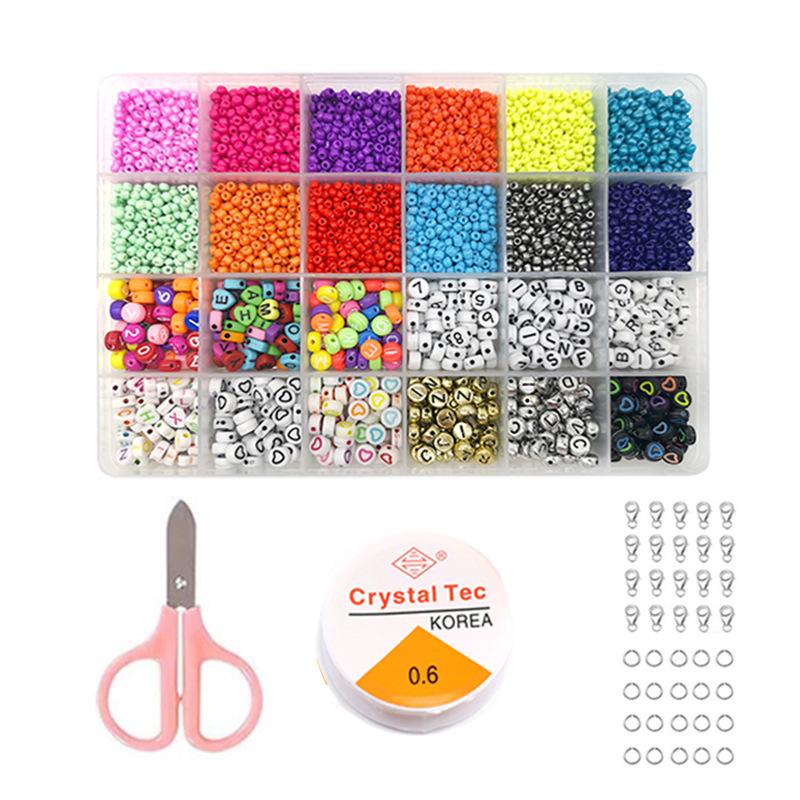 

Earrings & Necklace Beads For Bracelets Flat Round With Letter Pendants DIY Jewelry Jump Rings Making Earring Kit, Silver