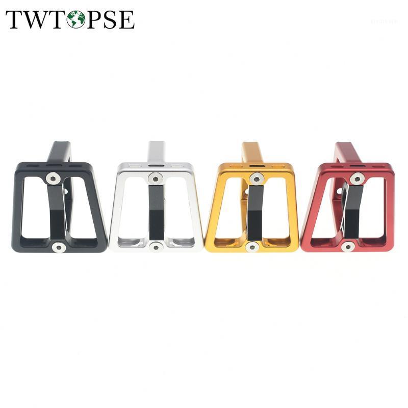

TWTOPSE Front Bag Mounting Blocks For Brompton Folding Bike Bicycle Part Bag Bracket Carrier Holders Rack CNC Aluminum Alloy 68g1