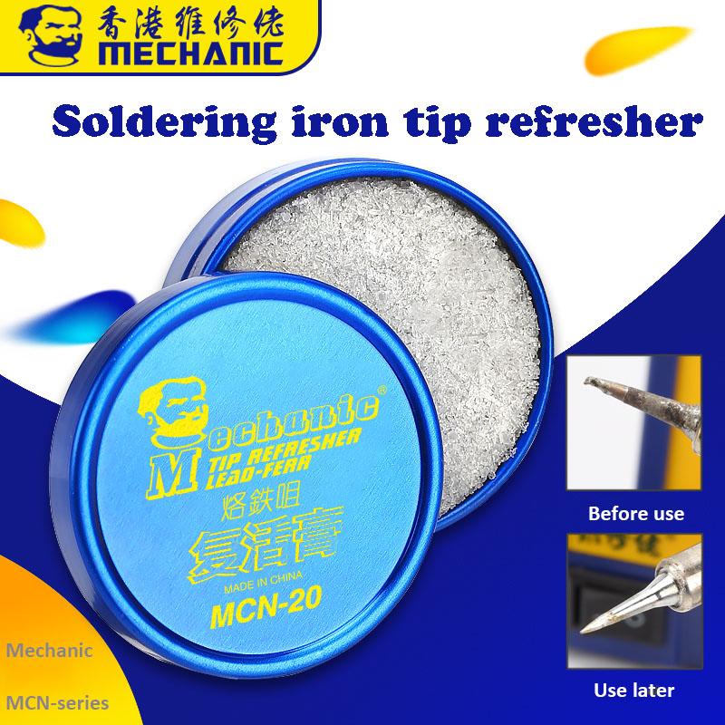 

Jyrkior MECHANIC MCN-8/8S/20 Soldering Iron Tip Refresher Clean Paste Oxide Solder Iron Tip Head Resurrection Repair Tools
