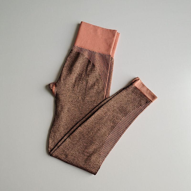 

Girl High Waist Seamless Stripe Jogging Leggings Push Up Leggins Women Fitness Workout Energy Leggings Clothing, Army green shorts