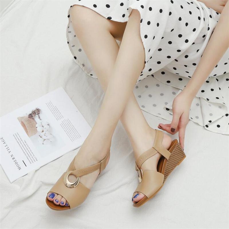 

Platform Sandals Women Shoes Casual High Heel Wedges Wedges Shoes for Women Summer Sandals Big Size 42 Fashion Sandal, Blue