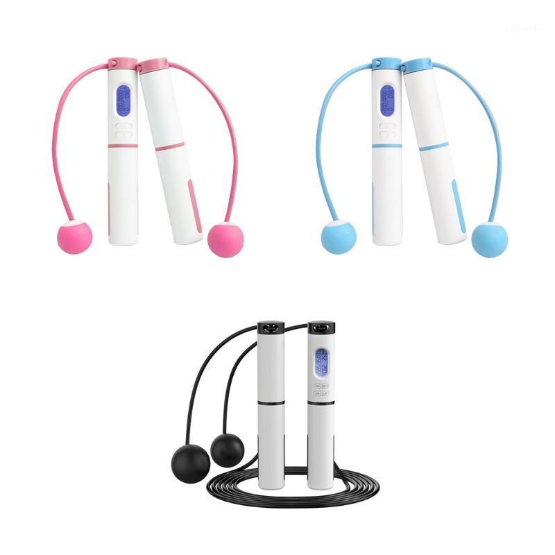 

Cordless Steel Wire Skipping Rope with Count Display Professional Protable Fitness Weight-bearing Exercise Ropeless Jump1