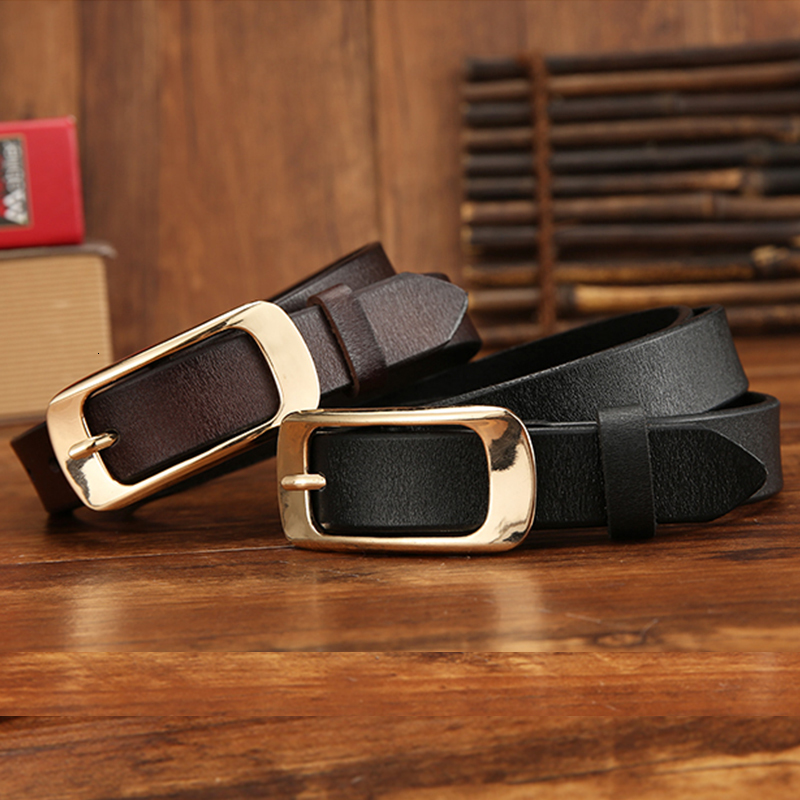 

2021 New Style Luxury Genuine Leather for Women Fashion Pin Buckle Belt Designer High Quality Cowhide Jeans Girdle Dw46, Black