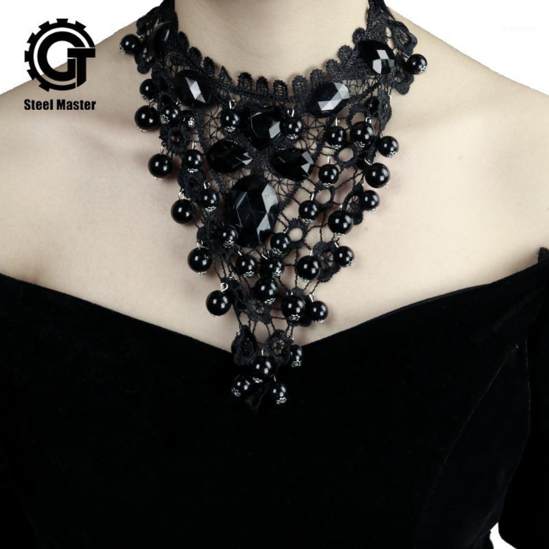 

2020 Gothic Retro Style Elegant Temperament Lace Fashion Ball Accessories Necklace Lace European And American Fashion Party Neck1
