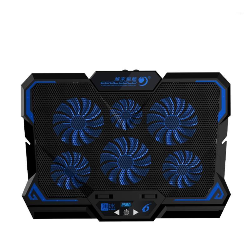 

Coolcold gaming 17inch laptop cooler pad with 6 led light fan1