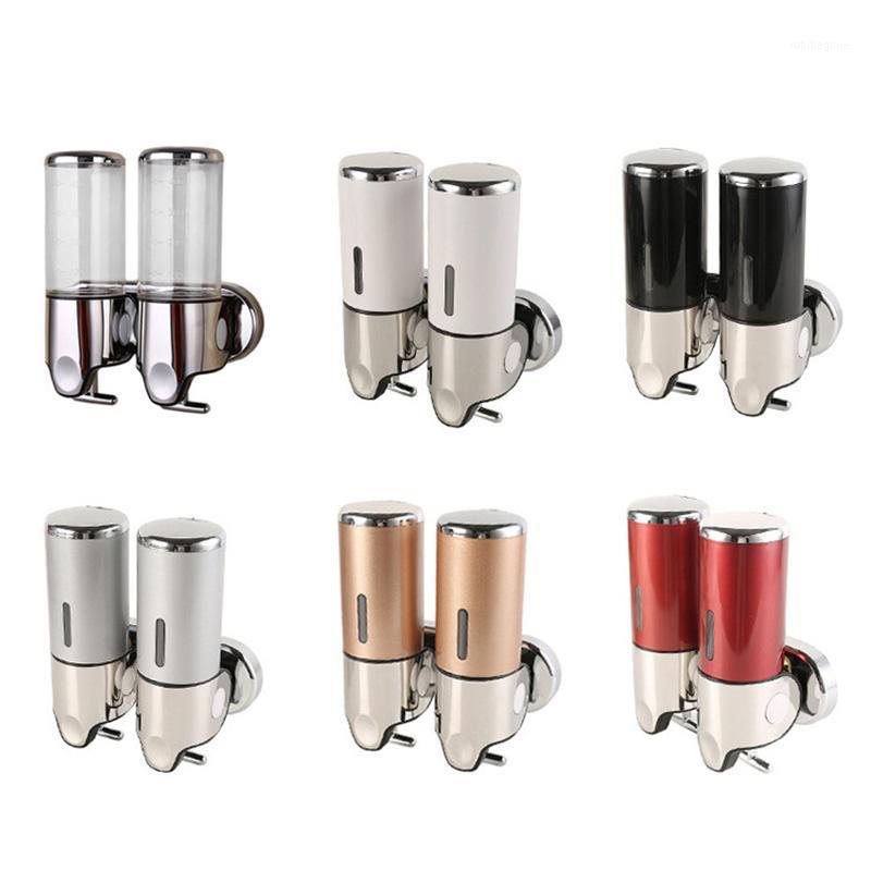

Sturdy Durable Bathroom Plastic Soap Dispenser Stainless Steel Hand Soap Bottle Shower Gel Box 500ML Liquid Dispensers1