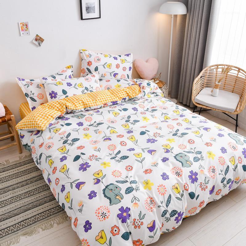 

bedclothes 3/4/5pcs modern bedding set king queen full single family size bed linen set1, Zm18