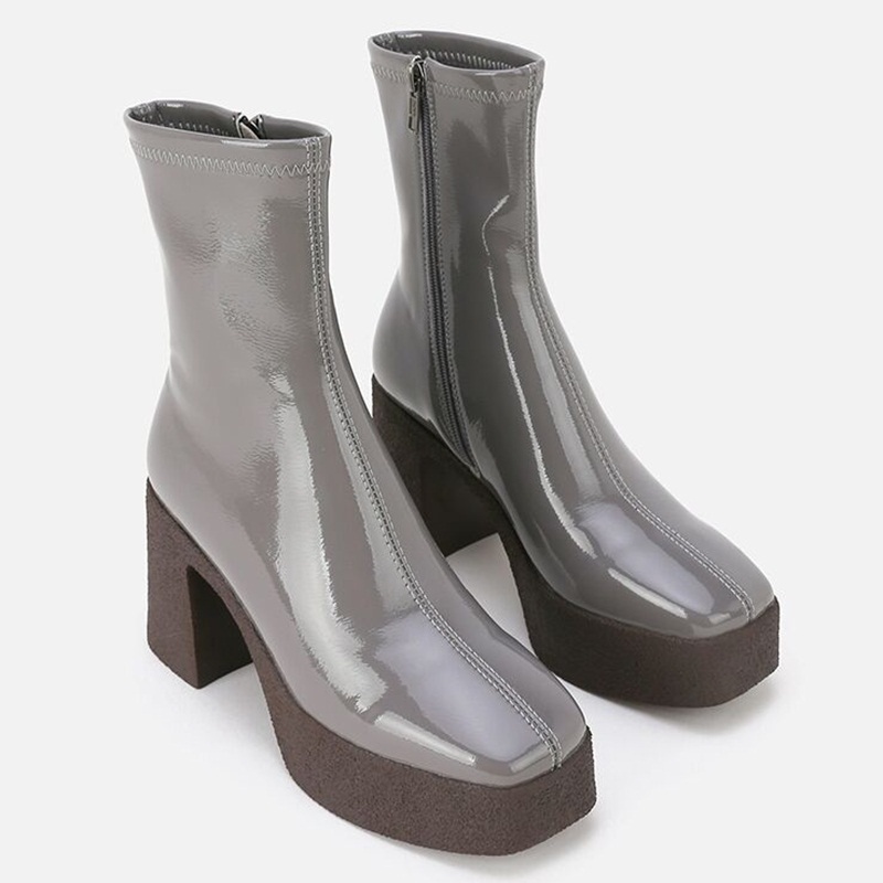 

2021 New Mark Boots Grey Woman Party Shoes Big Size 34-40 0ct1, Ka brown