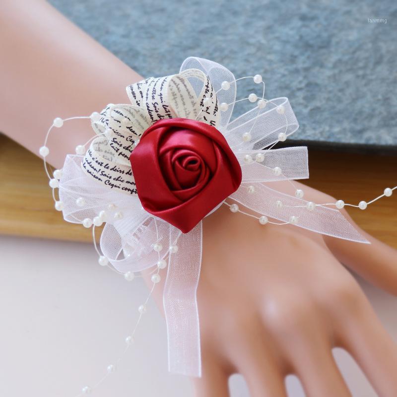 

Korean... Our Wrist Flower Ribbon Flower Buds Multicolor Optional Bride Bridesmaid shou hua Sister Friend Banquet1