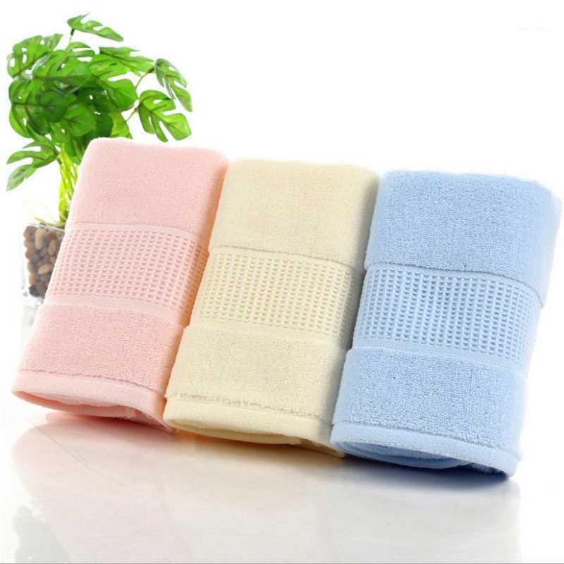 

34*74cm100% Cotton Towel Stripe Face Hand Bath Cloth Bathroom Absorbent towels Home Gift Customizable1, Pink
