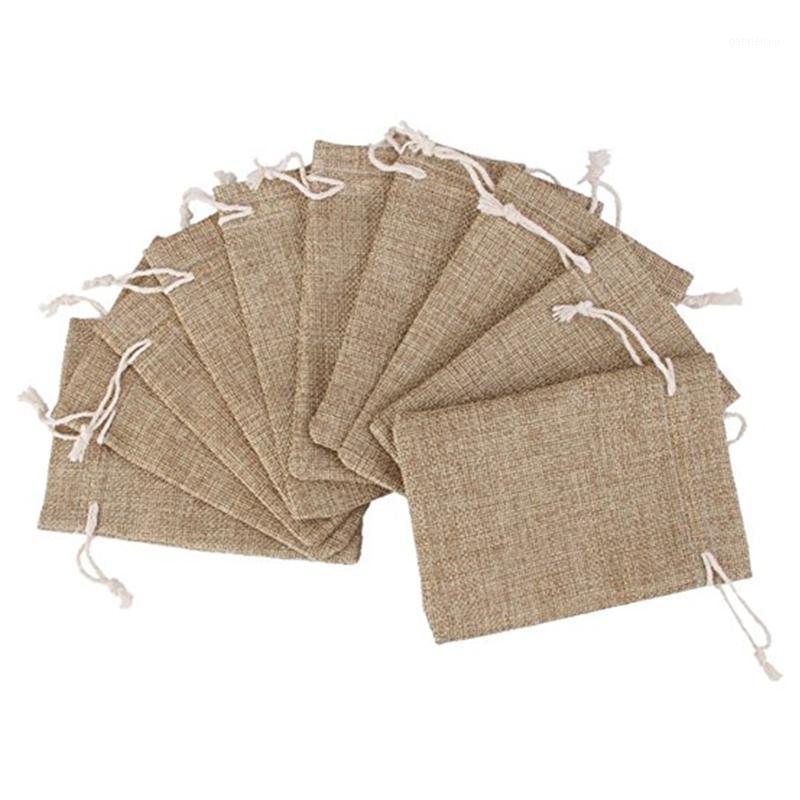 

10*14) Burlap Bag Thick Multipurpose Beam Storage Packaging Bag Gift Jewelry Multipurpose Burlap E1W01