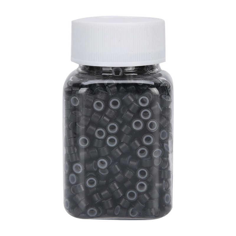 

Hairstyles Accessories Hair Styling Tools Hair Extension Loops Silicone Lined Micro Beads Links Aluminum Extension