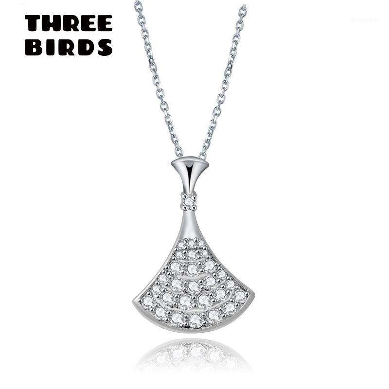 

Tiny Trendy Cubic Zirconia Crystal Fan Shaped Pendant Necklace Classic Brand Cz Stone Shell Necklace For Women And Girls Jewelry1