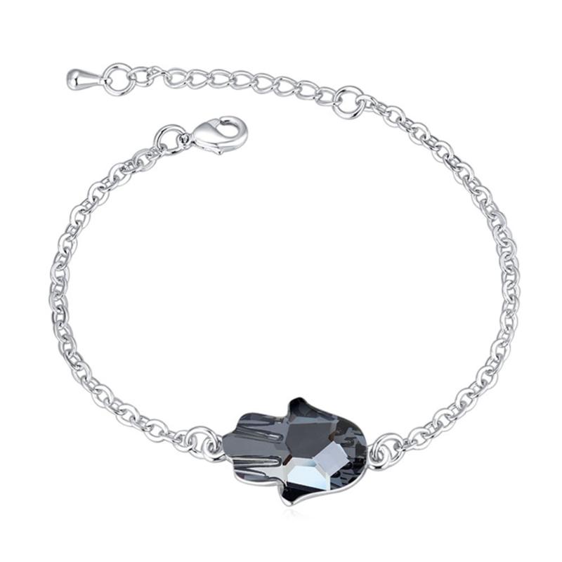

2020 new arrival charming fatima hand bracelet with crystals from good for Christmas gift wholesale