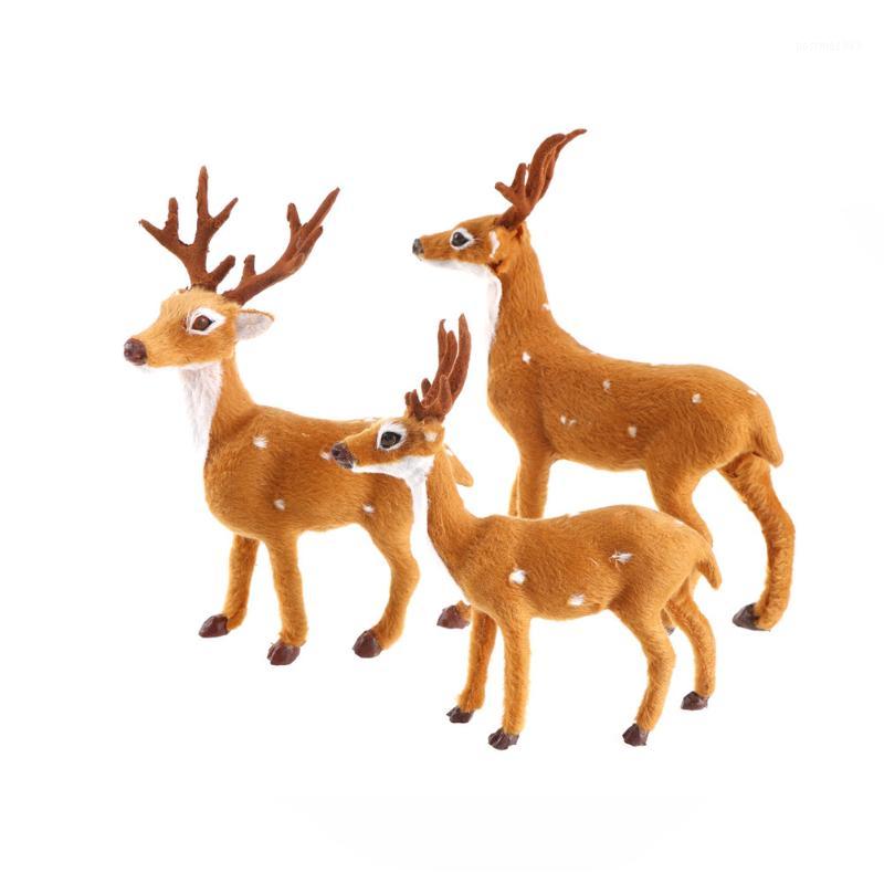 

New HOT 1pcs Xmas Elk Plush Simulation New Year Christmas Decorations Christmas Ornaments for Home Gift Navidad1